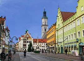 Blick auf die Freisinger Altstadt