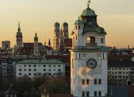 Schöne Aussicht auf München